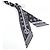 Accessorio Charm per Borsa Louis Vuitton LV Bandana Nero Argento - vista 2