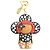 Louis Vuitton Porte Clés Vivienne Infinity Dot Keyring Nero Bianco - vista 2