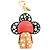 Louis Vuitton Porte Clés Vivienne Infinity Dot Keyring Nero Bianco - vista 3