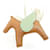 Hermès Hermes Rodeo Pegasus Accessory Bag Charm PM D'oro Verde chiaro - vista 2