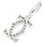 Charm Cartier 2C in oro bianco 18K e diamante - vista 2
