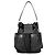 Fendi FF Jacquard Leder-Rucksack mit Kordzug Schwarz