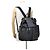 Fendi FF Jacquard Leder-Rucksack mit Kordzug Schwarz - Ansicht 5