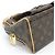 Borsa Louis Vuitton Monogram Manhattan PM Marrone - vista 3