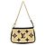Louis Vuitton Monogram Mini Pochette Accessoires Nero Beige