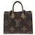 Borsa Louis Vuitton Monogram Giant OnTheGo MM Marrone