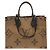 Borsa Louis Vuitton Monogram Giant OnTheGo MM Marrone - vista 2