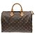 Borsa Louis Vuitton Monogram Speedy Boston Bag Marrone