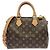 Borsa Boston Louis Vuitton Monogram Speedy Bandoulière Marrone