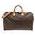 Borsa Boston Louis Vuitton Monogram Speedy Bandoulière Marrone