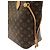 Borsa Louis Vuitton Monogram Neverfull MM Marrone - vista 3