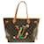 Borsa Louis Vuitton Monogram Neverfull MM Marrone