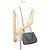 Borsa Balenciaga Navy Cabas XS in grigio Marrone - vista 5