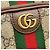 Borsa a tracolla Gucci Ophidia GG Supreme Rosso Beige Verde - vista 8