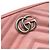 Borsa a tracolla mini con catena Gucci GG Marmont Rosa - vista 10