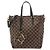 Borsa Louis Vuitton Damier Belmont MM Damier ebene