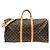 Borsa Boston Louis Vuitton Monogram Keepall Bandoulière 55cm Marrone