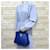 Hermès Borsa Hermes Birkin 25 Blu - vista 2