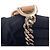 Bulgari Borsa a spalla con catena Bvlgari Serpenti Diamond Blast Beige - vista 15