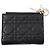 Christian Dior Lady Dior Bi-Fold Wallet in Black Leather - view 3