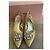 Décolleté Slingback Miu Miu glitterate e decorate Gold D'oro - vista 5
