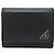 Prada Triangle Logo Saffiano Leather Trifold Wallet Black