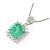 Autre Marque Collana in Pt900/Pt850 con smeraldo e diamante Verde - vista 3
