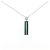 Autre Marque Collana in platino Pt900 Pt850 con tormalina Argento