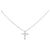 Autre Marque Collana Croce Diamanti Au750 Argento