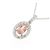 Autre Marque Collana in Au750 Rodocrosite e Diamanti Argento - vista 3