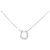 Autre Marque Collana in oro bianco K10 e diamanti Argento