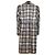 Valentino Vintage Check Satin 2way Kleidmantel Braun Schwarz Aus weiß - Ansicht 2