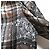 Valentino Vintage Check Satin 2way Kleidmantel Braun Schwarz Aus weiß - Ansicht 6