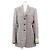 Gucci Glen Check Wool Tailored Jacket Brown