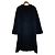Autre Marque Abrigo de lana sin cuello green label relaxing Negro - vista 2