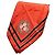 Philosophy di Lorenzo Serafini Red silk scarf with floral print Black White Blue