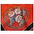 Philosophy di Lorenzo Serafini Red silk scarf with floral print Black White Blue - view 3