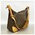 Borsa a tracolla Louis Vuitton Monogram Boulogne 30 Marrone - vista 2