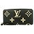 Louis Vuitton Monogram Empreinte Bicolor Zippy Wallet Schwarz Beige
