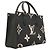 Borsa Louis Vuitton Monogram Empreinte Bicolor OnTheGo PM Nero Beige - vista 2