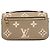Borsa Louis Vuitton Monogram Empreinte Bicolor Pochette Métis EW Crudo - vista 10