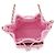 Borsa a tracolla con catena Chanel in vitello granulato rosa - vista 5