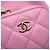 Borsa a tracolla con catena Chanel in vitello granulato rosa - vista 8