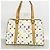 Borsa Tote Louis Vuitton Monogram Multicolor Aurelia MM Bianco - vista 12