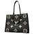 Borsa Tote Louis Vuitton Monogram Empreinte Bicolor OnTheGo MM Nero Beige - vista 9