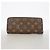 Louis Vuitton Monogram Portefeuille Clemence Long Wallet Marrone Fuschia - vista 8