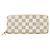 Louis Vuitton Damier Azur Portefeuille Clemence Long Wallet Bianco