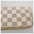 Louis Vuitton Damier Azur Portefeuille Clemence Long Wallet Bianco - vista 8