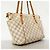 Borsa Tote Louis Vuitton Damier Azur Totally PM Bianco - vista 2