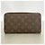 Cartera Larga Louis Vuitton Monogram Zippy Organizer Castaño - vista 9